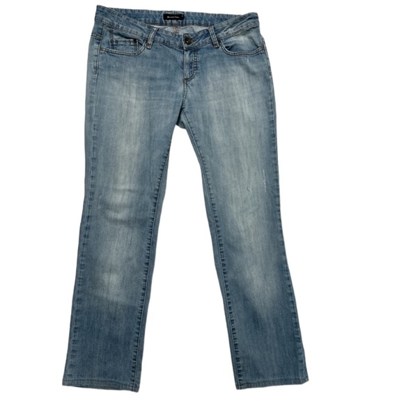 Mossimo Dutti Jeans women’s 8” Rise Embellished  Pockets Size 32 Us EU 42 Flawed - Picture 1 of 12